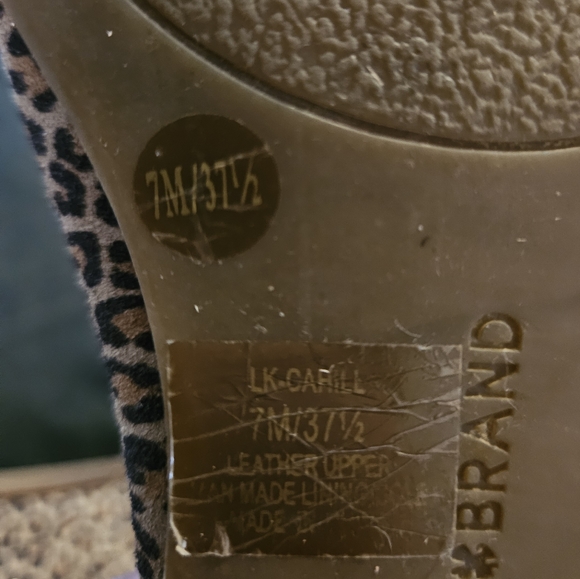 Lucky Brand Cahill Loafer Flat Leopard Print Size 7 - Picture 7 of 7